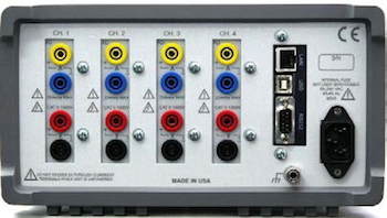 PA2640 Harmonics & Power Analyzer Rear Panel