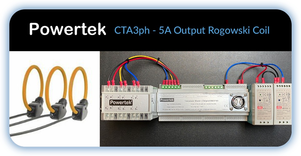 CTA3ph, 5A output Rogowski Coil AC current sensor