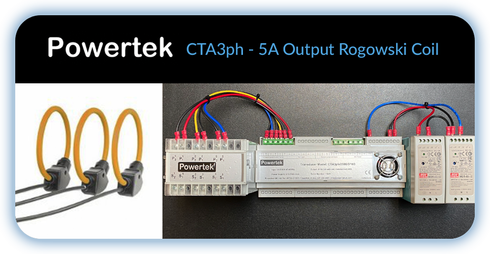 CTA3ph, 5A output Rogowski Coil AC current sensor