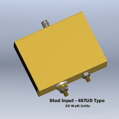 Series W-4-Stud Non Inductive co-axial shunt, current viewing resistor.